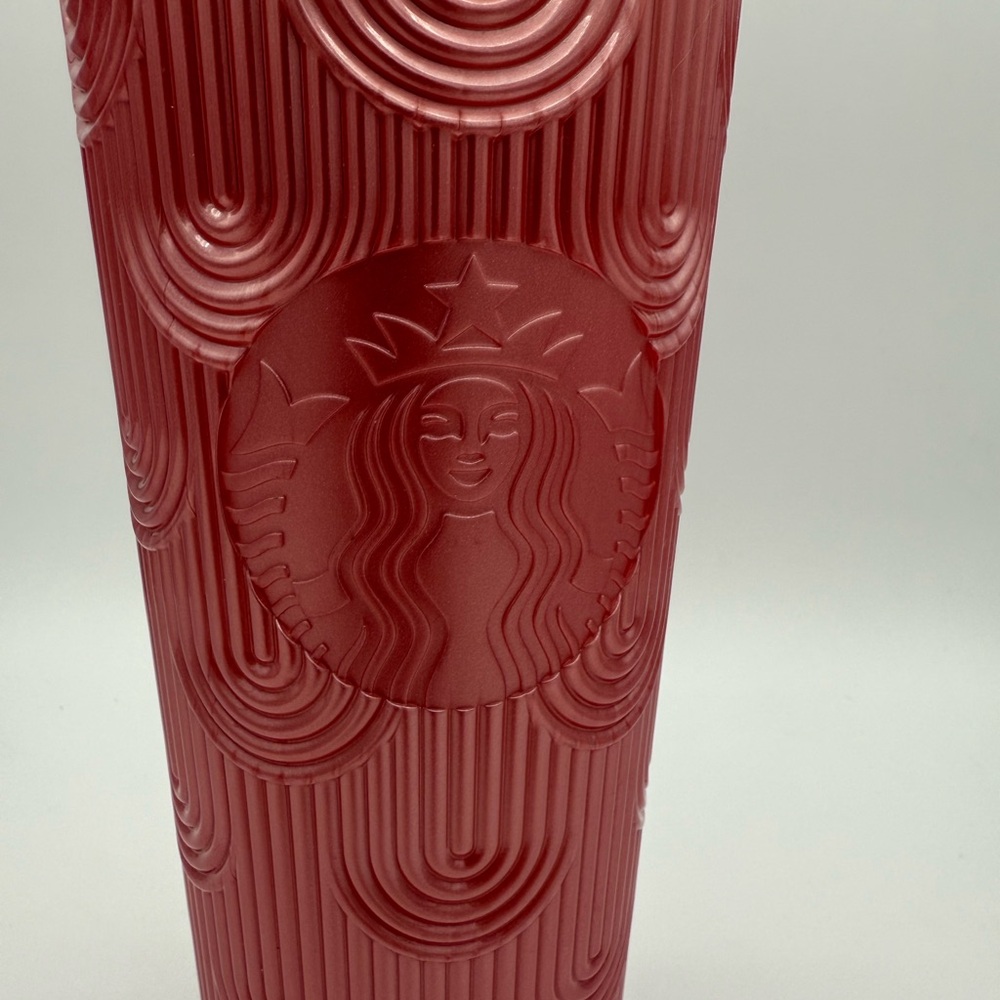 2022 Starbucks Pink Textured Venti 24 oz‎ Cold Cup Collectible Rare HTF - Picture 4 of 7
